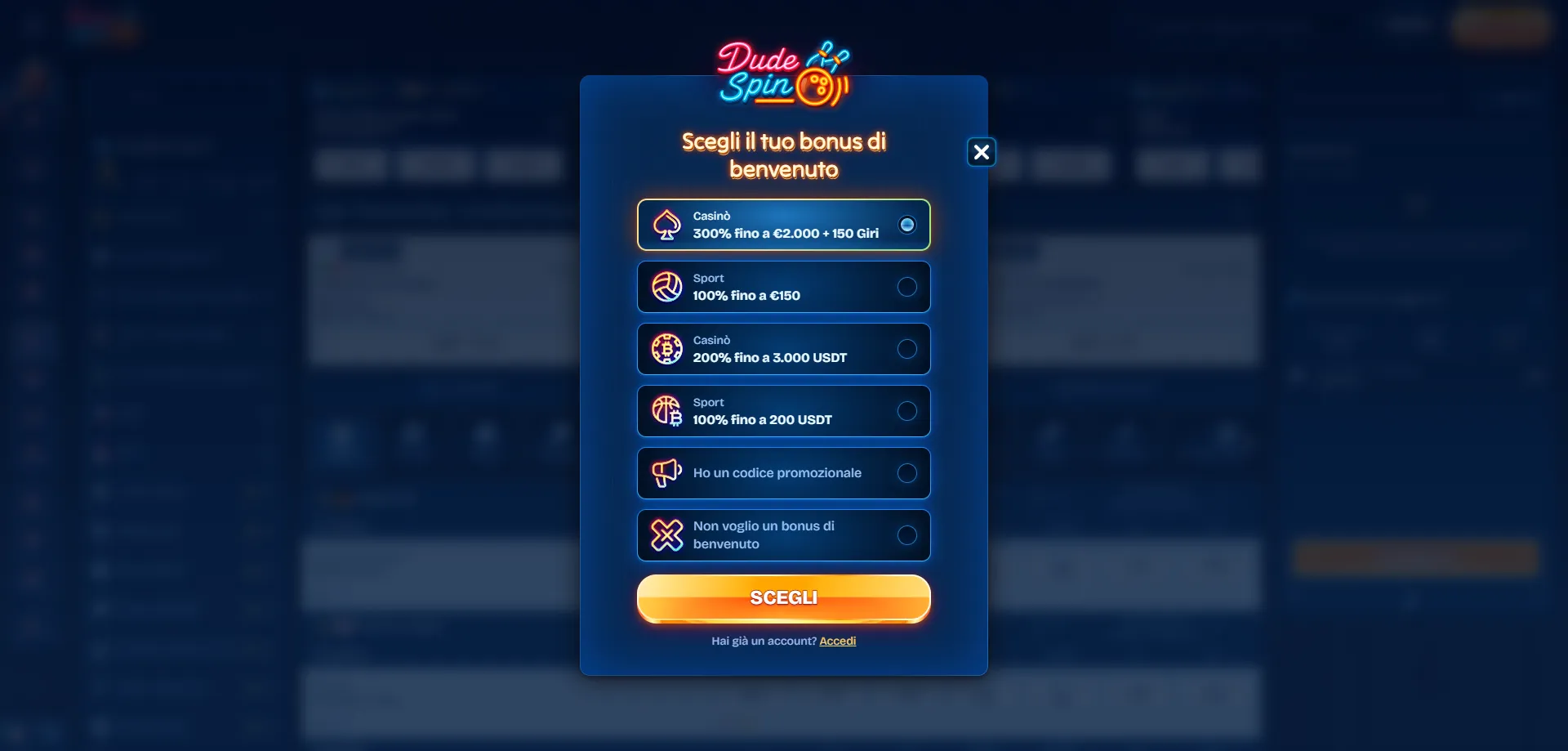 Come creare un account su Dudespin Casino passo dopo passo